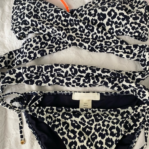 STELLA McCartney Leopard Wrap bikini top two piece swim, Sz M, NWOT - Picture 6 of 7